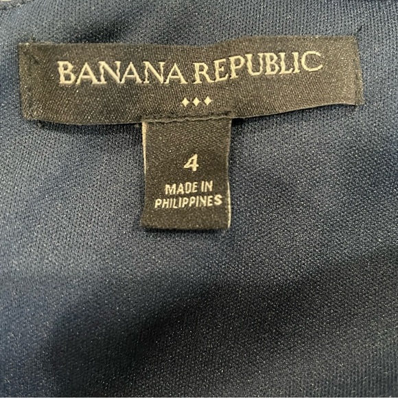Banana Republic Red Navy Halter Lined Dress - Picture 5 of 6